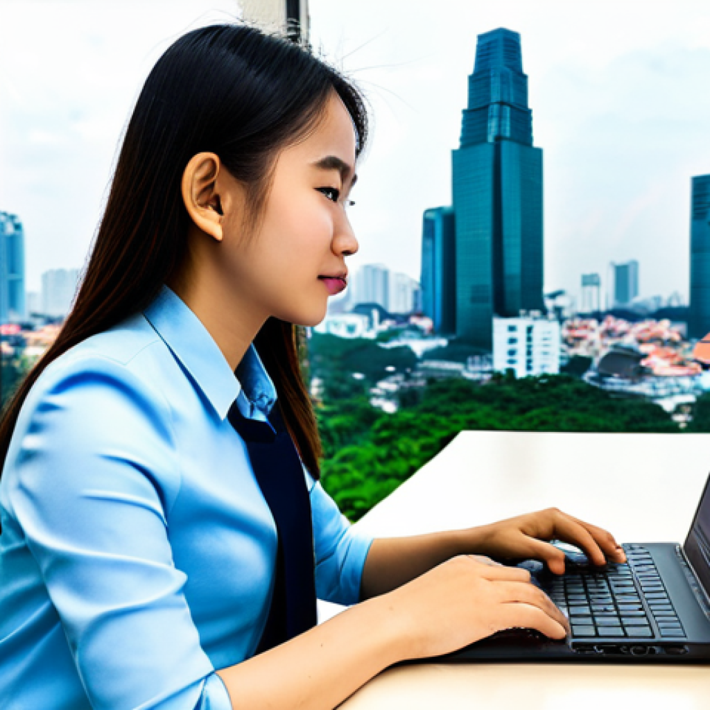 재무 조율을 위한 효과적인 의견 수렴 방법 - Entrepreneur in Ho Chi Minh City**
"A young, professional Vietnamese entrepreneur in a modern offic...